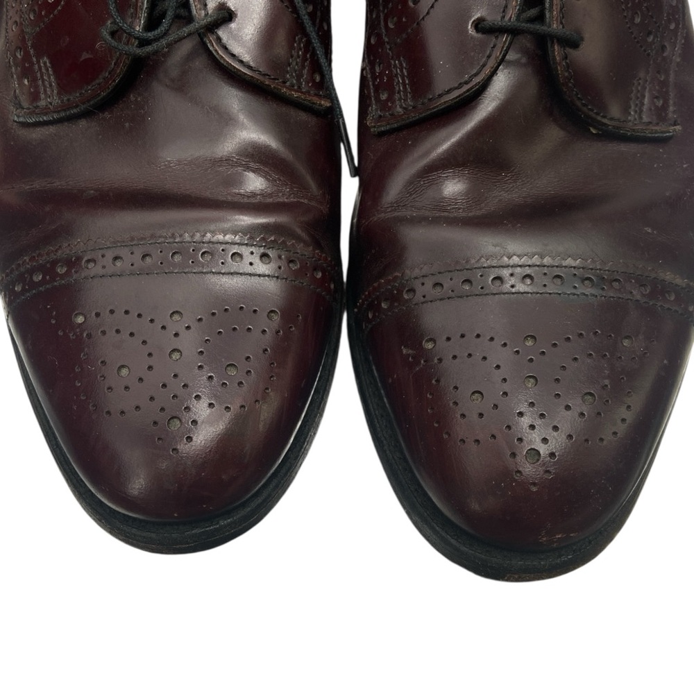 Allen Edmonds Sanford Burgundy Cap‎ Toe Shoes 11B - Picture 3 of 8